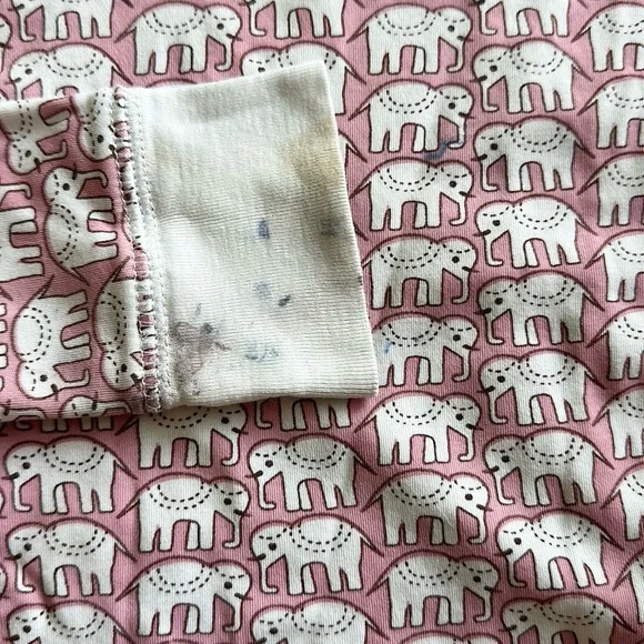 Roller Rabbit Hathi - Pink Elephant Print Kids Pajamas - Picture 2 of 2